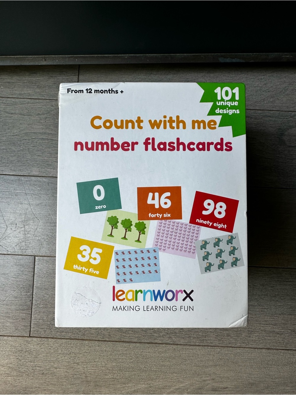 Number Flash Cards for Toddlers Kids Counting Numbers 0-100 Learning Education